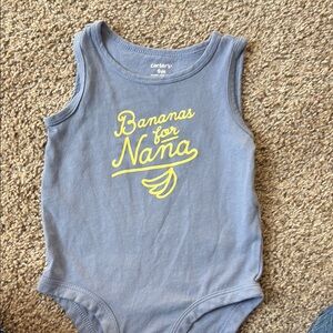 Carter's Gray and Yellow Baby Onesie